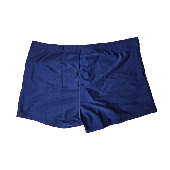 Women's Tropical Print Strap Swimsuit Dress Boxer Shorts Set XL Blue Beach Pool - Picture 7 of 9